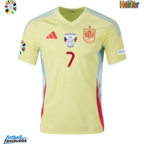 Spania Alvaro Morata #7 Bortedrakt EM 2024 Kortermet